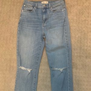 Madewell High rise slim crop boyjean